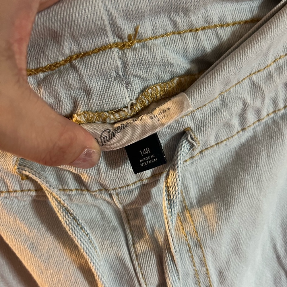 Light Wash Drawstring Wide Leg Jeans